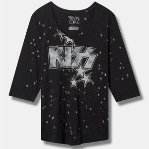 ❤️NWT VINTAGE TORRID TEE KISS GRAPHIC GENE SIMMONS PAUL STANLEY CONCERT TOP PLUS